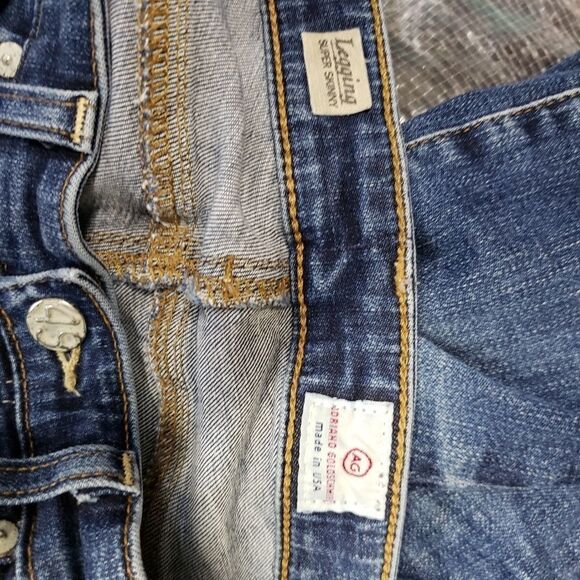 AG adriano goldschmied blue super skinny legging - Picture 4 of 8